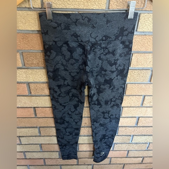 GYMSHARK Adapt Grey Camo Seamless Leggings Athletic Workout Gym - Picture 5 of 8